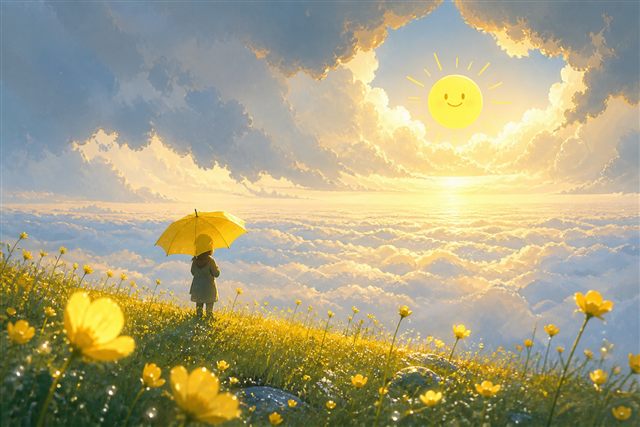 You Are My Sunshine 的意境插画